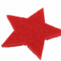 Floristik24 Nemez csillag piros 4cm 72db