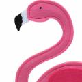 Floristik24 Nyári dekoráció flamingó álló filc rózsaszín 28 × H58cm