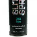 Floristik24 Glitter spray kézimunkákhoz színes spray festék glitter 400ml