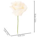 Műrózsa, krémszínű, 10 cm-es virágzat száron, 100 darab | Floristik24.hu