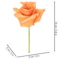 Műrózsa narancssárga, 5 cm-es virágzat, szimpla, 100 darab | Floristik24.hu