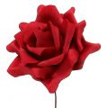Floristik24 Hab rózsa hab rózsa piros Ø15cm 4db