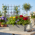 Cink tál rombusz mintával 22cm × 12cm | Floristik24.hu