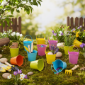 Színes vödrök, Ø8cm M7.5cm, 12 darab | Floristik24.hu