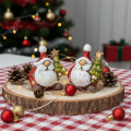 Mikulás figura karácsonyfadíszítéssel, 7 cm, 2 darab | Floristik24.hu