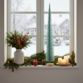 Műfenyő, díszfa, finom dizájn, fa talppal, 80 cm | Floristik24.hu