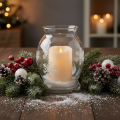 Nagy LED gyertya időzítővel, kültéri használatra, meleg fehér, Ø12,5cm, M20cm | Floristik24.hu