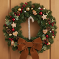 Üveg cukorpálcás dísz, nosztalgikus karácsonyfadísz, 22cm | Floristik24.hu