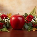 Dekoratív Piros Alma, Dekoratív Gyümölcs, Ø8cm M9.5cm, Red Delicious, 4 darab | Floristik24.hu