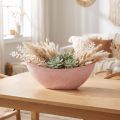 Dekoratív tál virágtartó rózsaszín 34cm x 11cm M11cm | Floristik24.hu