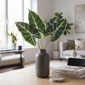 Alocasia elefánt fül nyíl levél mesterséges növények zöld 55 cm | Floristik24.hu