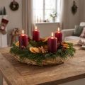 Természetes szalmakoszorú szett 30cm Ø 10 darabos - Ideális kézműveskedéshez, adventi koszorúkhoz és temetési díszekhez, Biológiailag lebomló | Floristik24.hu