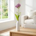 Művirág papagáj tulipán mesterséges dekoratív tulipán lila 63cm | Floristik24.hu