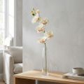 Orchidea Phalaenopsis mesterséges 6 virágos krém rózsaszín 70cm | Floristik24.hu
