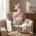 Orchidea Phalaenopsis mesterséges 6 virág rózsaszín 70cm | Floristik24.hu