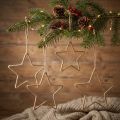 Adventi dekoráció, karácsonyi dekoráció csillag, dekoratív csillagjuta SZ20cm 5 db | Floristik24.hu