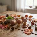 Dekoratív fa gombák, mini barna, Ø2cm, 24 darab | Floristik24.hu