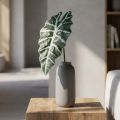 Mesterséges nyíllevél műnövény alocasia deco zöld 74cm | Floristik24.hu