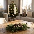 Gyertyatartó, gyertyatartó Adventi koszorú 27,5cm H18,5cm | Floristik24.hu