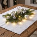 Hótakaró dekoráció hó fehér téli dekorációban 240×90cm | Floristik24.hu