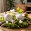 Kerámia kacsa díszfigura a nappali tökéletes látványosságaként, 13 cm, 2 darab | Floristik24.hu
