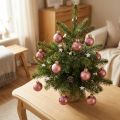 Mini karácsonyi gömb régi rózsaszín üveggolyók Ø2,5cm 22 db | Floristik24.hu