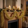Elbűvölő Golden Tinsel Garland 270 cm – Tökéletes ünnepi és elegáns dekorációhoz | Floristik24.hu
