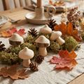 Szórványdísz mini gomba fa díszítés natúr kéreggel Ø2cm 36 db | Floristik24.hu