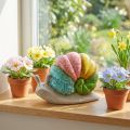 Dekoratív csiga dekoratív figura kerámia szín 19cmx8,5cmx14,5cm | Floristik24.hu