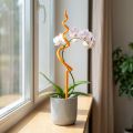 Orchidea karó, műanyag, narancssárga, orchideákhoz való mászóeszköz, M64cm | Floristik24.hu