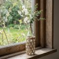 Deco palack üveg üvegüveg dekoráció fonott Ø9,5cm H31cm | Floristik24.hu