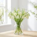 Sakktábla virágok Fritillaria műfehér, zöld 40cm 12 db | Floristik24.hu