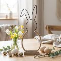 Húsvéti nyuszi asztaldísz Húsvéti drót boho dekorációs nyuszi 32cm | Floristik24.hu