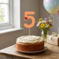 Számdugók születésnapi 5 virágdugók fa 27,5cm 16 db | Floristik24.hu