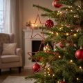 Dekoratív Karácsonyi Csillagok, Csillámos Piros, 18 cm, 8 Darab - Karácsonyfa Díszek és Ablakdekorációk | Floristik24.hu