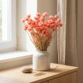 Szárított virágok kalap virágok lazac szalma virágok H42cm | Floristik24.hu