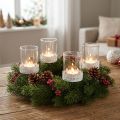 Gyertyatartó tövis gyertyatartóval fehér H8cm 4 db | Floristik24.hu
