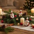 Kerámia Mikulás figura, piros, 7cm – Ünnepi karácsonyi dekoráció – 6 db | Floristik24.hu