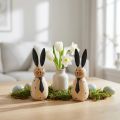 Dekoratív nyúl egyszerű mintával tavaszi nappali dekorációhoz, 12 cm, 2 darab | Floristik24.hu