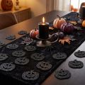 Halloween tök szóró dekorációk, 4cm, fekete, csillámos, 72 darab | Floristik24.hu