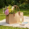 Filctáska raffia mintával 50cm x 25cm x 25cm | Floristik24.hu