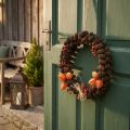 Kúpos koszorú éger kúp dekoratív koszorú természet akasztásához Ø25cm | Floristik24.hu