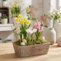 Virágdugós nyuszi fából 9cm 12 db | Floristik24.hu