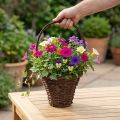 Rusztikus ültetőkosár füllel, Ø24×M18cm | Floristik24.hu