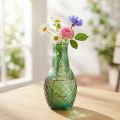 Mini váza zöld üvegváza virágváza gyémánt Ø6cm H11,5cm | Floristik24.hu