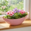 Növénycsónak műanyag virágtál rózsaszín 28×9×9cm 3db | Floristik24.hu