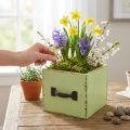 Ültetőfiók világoszöld shabby chic 12,5×12,5×10 cm | Floristik24.hu