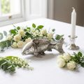 Deco hal antik ezüst 14cm | Floristik24.hu