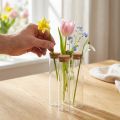 Kémcső dekoratív váza parafa tetővel Ø4cm H18cm 6 db | Floristik24.hu