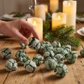 Ciprustoboz matt natúr díszítés 3cm zöld 500g | Floristik24.hu